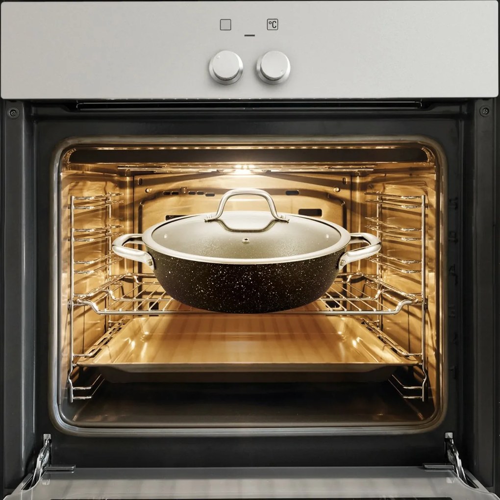 TESCOMA panvica hlboká PRESIDENT Stone s pokrievkou ø 28 cm , 28 cm