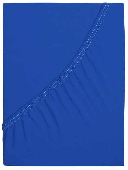 Jersey plachta do detskej postieľky EXCLUSIVE 60x120 cm kráľovsky modré