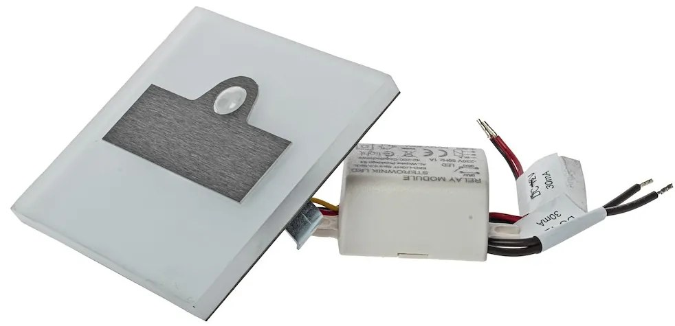 Schodiskové LED svietidlo Lumi, 1x LED 0,6w, 6500k, s, pohybový senzor