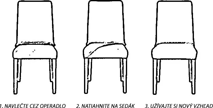 Komashop Návlek na stoličku BABYLON Farba: Hnedá
