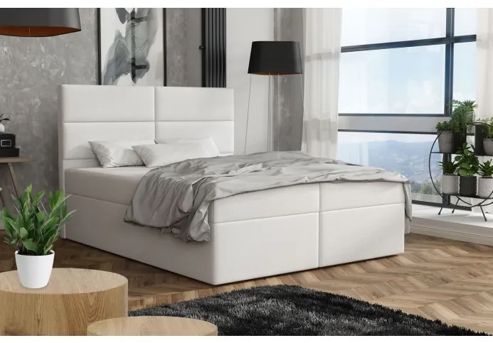 Elegantná posteľ 120x200 ZINA - biela