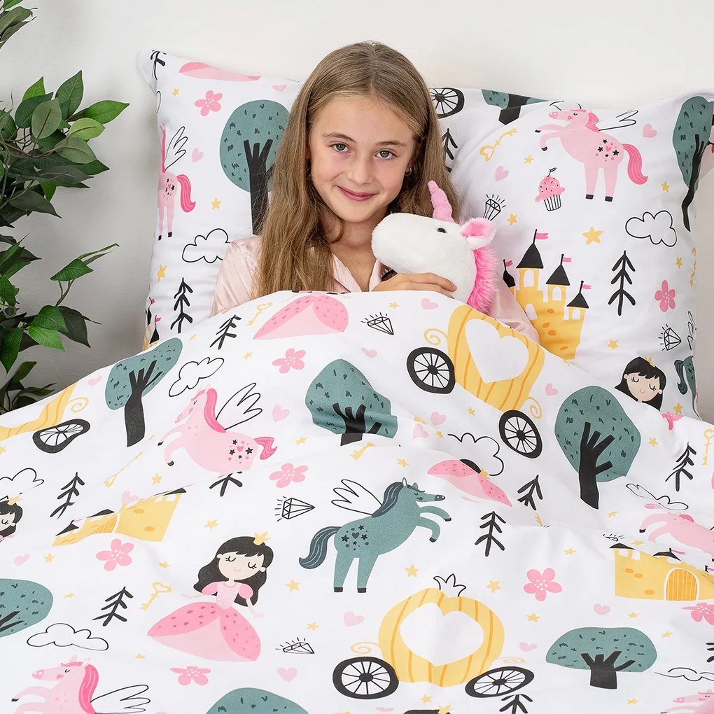 4Home Detské bavlnené obliečky Fairytale Dream, 140 x 200 cm, 70 x 90 cm