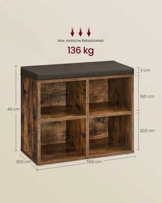 Botník so sedením LHS234K01