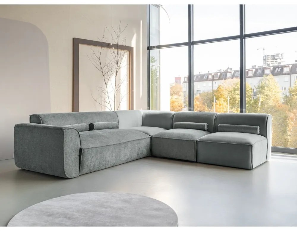 Svetlozelená rohová pohovka (pravý roh) Flex Felix – Miuform