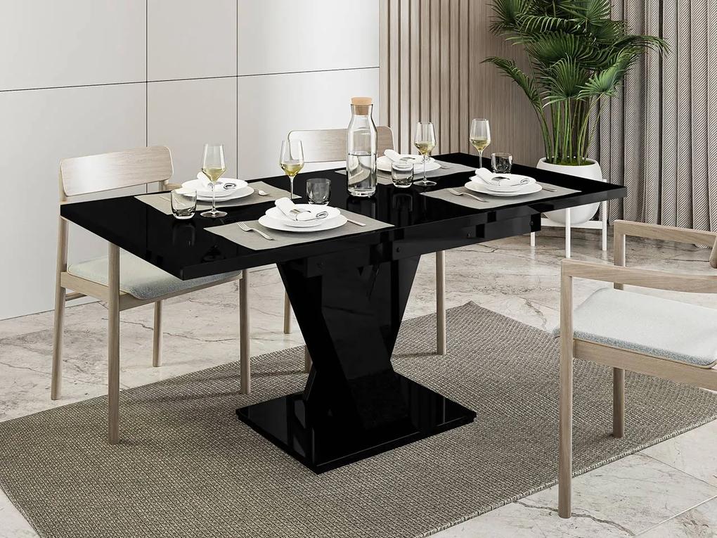Rozkladací stôl Herkulan, Farby: čierny lesk