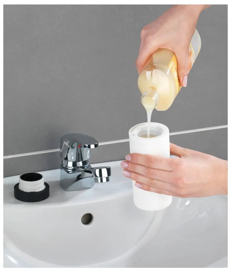 Biely zásobník na čistiaci prostriedok Wenko Squeeze, 250 ml