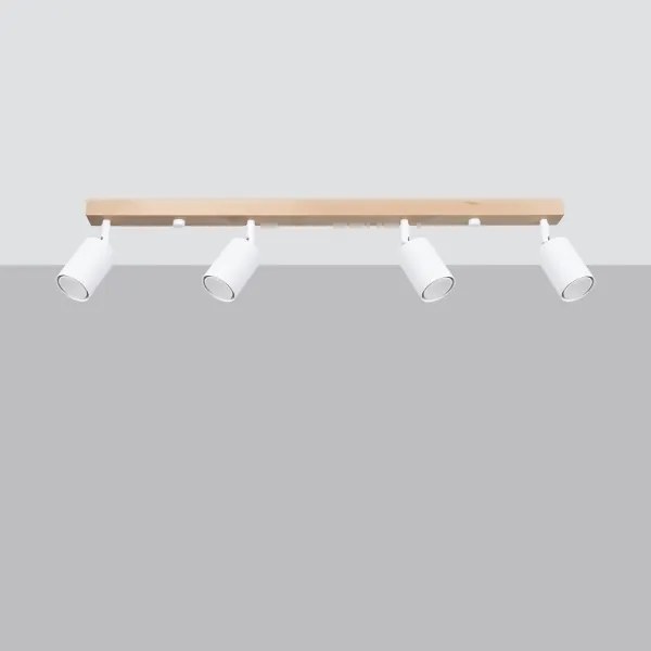 Sollux SL.1289 - Bodové svietidlo VERDO 4xGU10/10W/230V biela