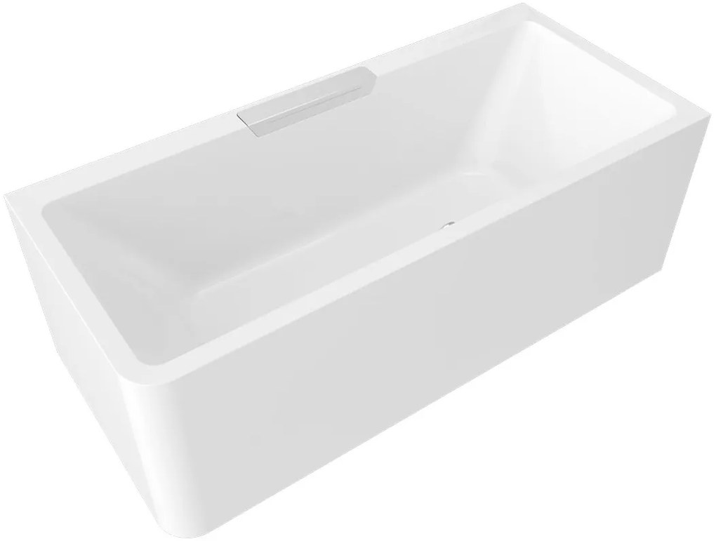 Polysan Polysan, CASCATA R MONOLITH obdĺžniková vaňa 180x80x60cm, kaskáda nerez, 73836MR.100