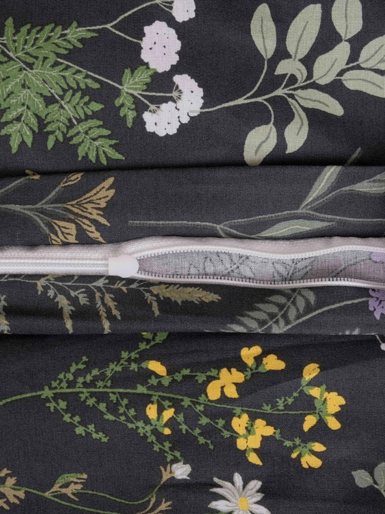 Bavlnená obliečka na vankúš Renforcé 70 × 90 cm - Bianca antracitová