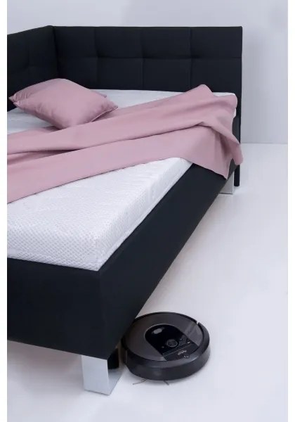 Čalúnená posteľ s úložným priestorom bez matraca MARIA PETITE 120x200 cm antracit