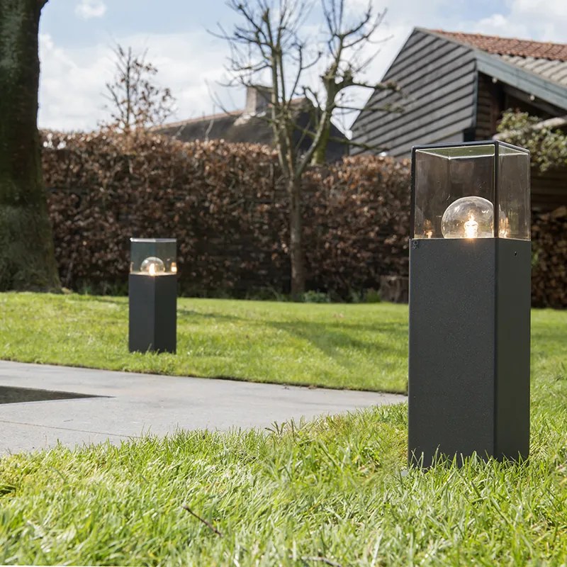 Inteligentná priemyselná vonkajšia stojaca lampa antracit 30 cm vrátane Wifi P45 - Denmark