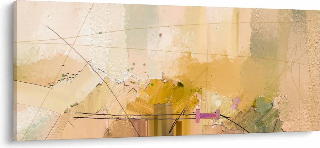 Obraz - Abstrakcia, olejomaľba (120x50 cm)