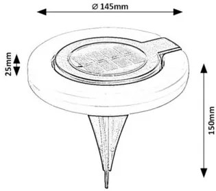 Rabalux BOKOD LED vonkajšia dekoratívna lampa 77187