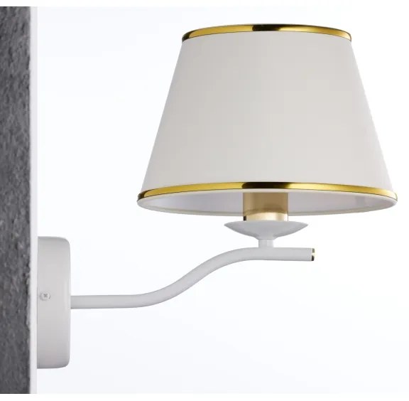 Jupiter 2086 - Nástenné svietidlo SAMBA 1xE27/15W/230V biela/zlatá