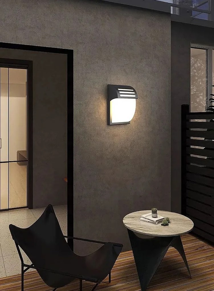 Toolight Toolight, nástenné svietidlo 24,5x18 cm, 1xE27, RSL013-1W, čierna, OSW-10246