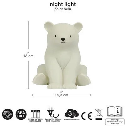 A Little Lovely Company - nočné svetlo - ľadový medveď