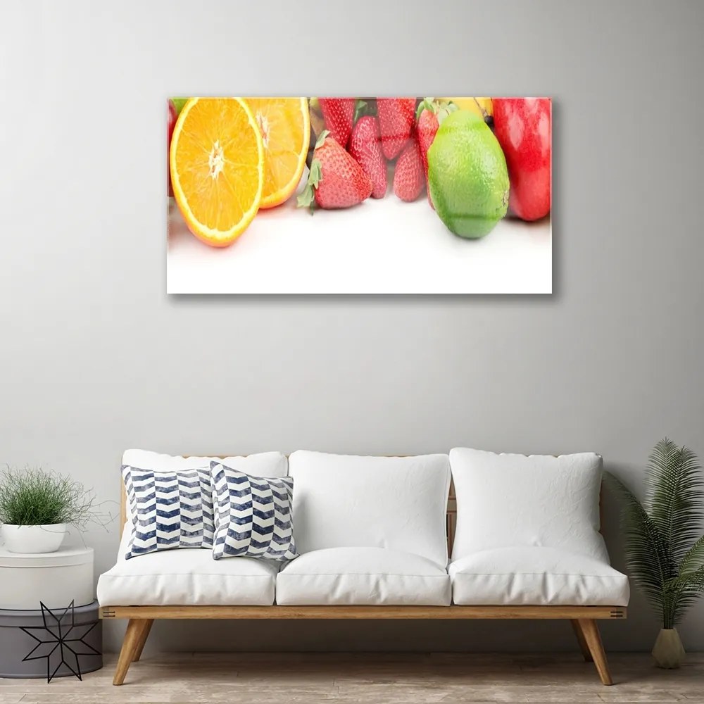 Obraz na skle Ovocie kuchyňa 140x70 cm