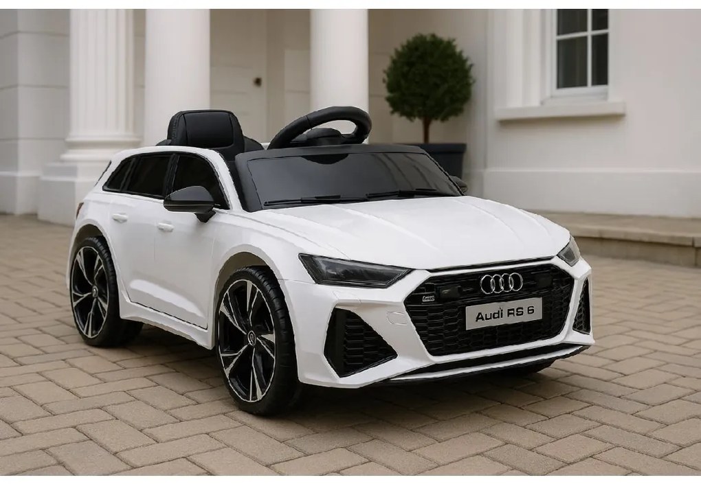 Elektrické autíčko Audi RS 6 biele