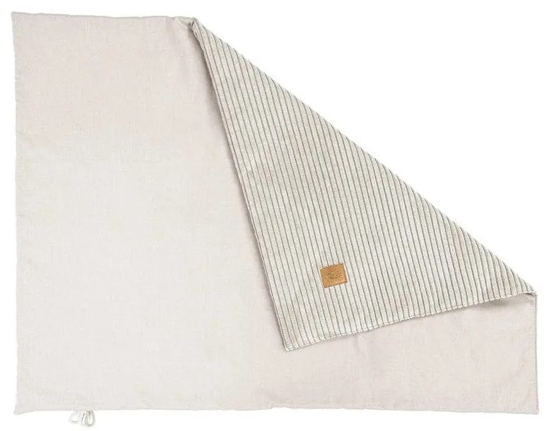 Krémová menčestrová detská deka 100x77 cm – Meowbaby