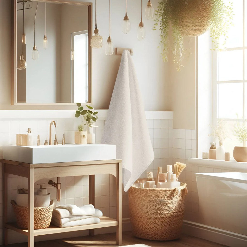 FROTÉ UTERÁK SMOOTH 70x140 CM BIELA