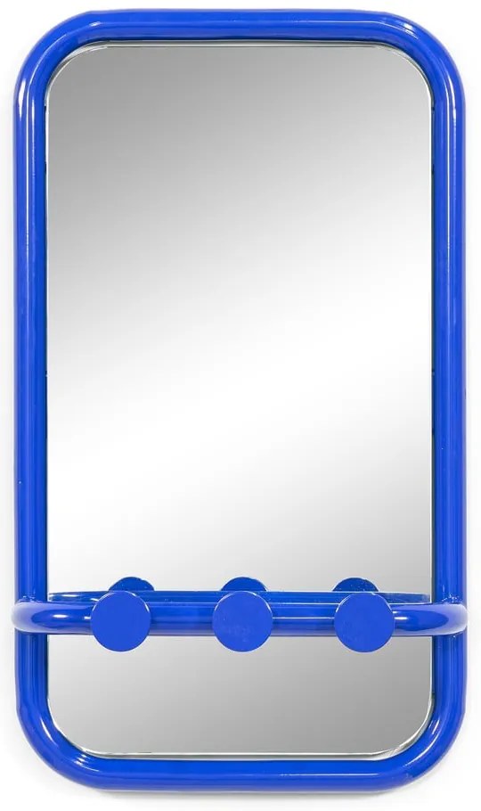 Modrý kovový vešiakový panel Retro – Spinder Design