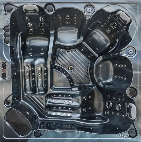 Akrylátová vírivka Everest Everest cappucino s hnědou bočnicí