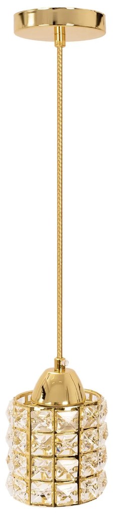 Toolight - Stropné svietidlo Crystal Gold APP724-1CP, zlatá, OSW-06874