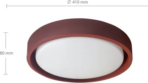 Brilagi -LED stmievateľné svietidlo MATTEO LED/48W/230V 3000-6500K pr. 41 cm červené+DO