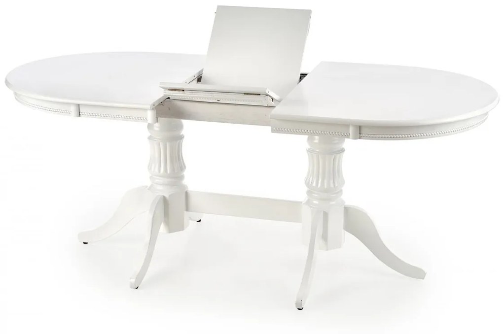Jedálenský rozkladací stôl Peho 150/190 cm biely