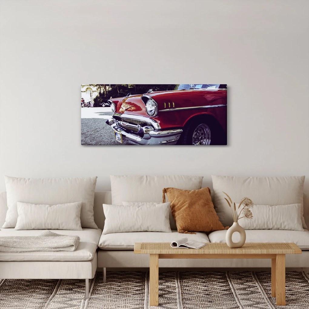 Obraz starého auta (120x50 cm)