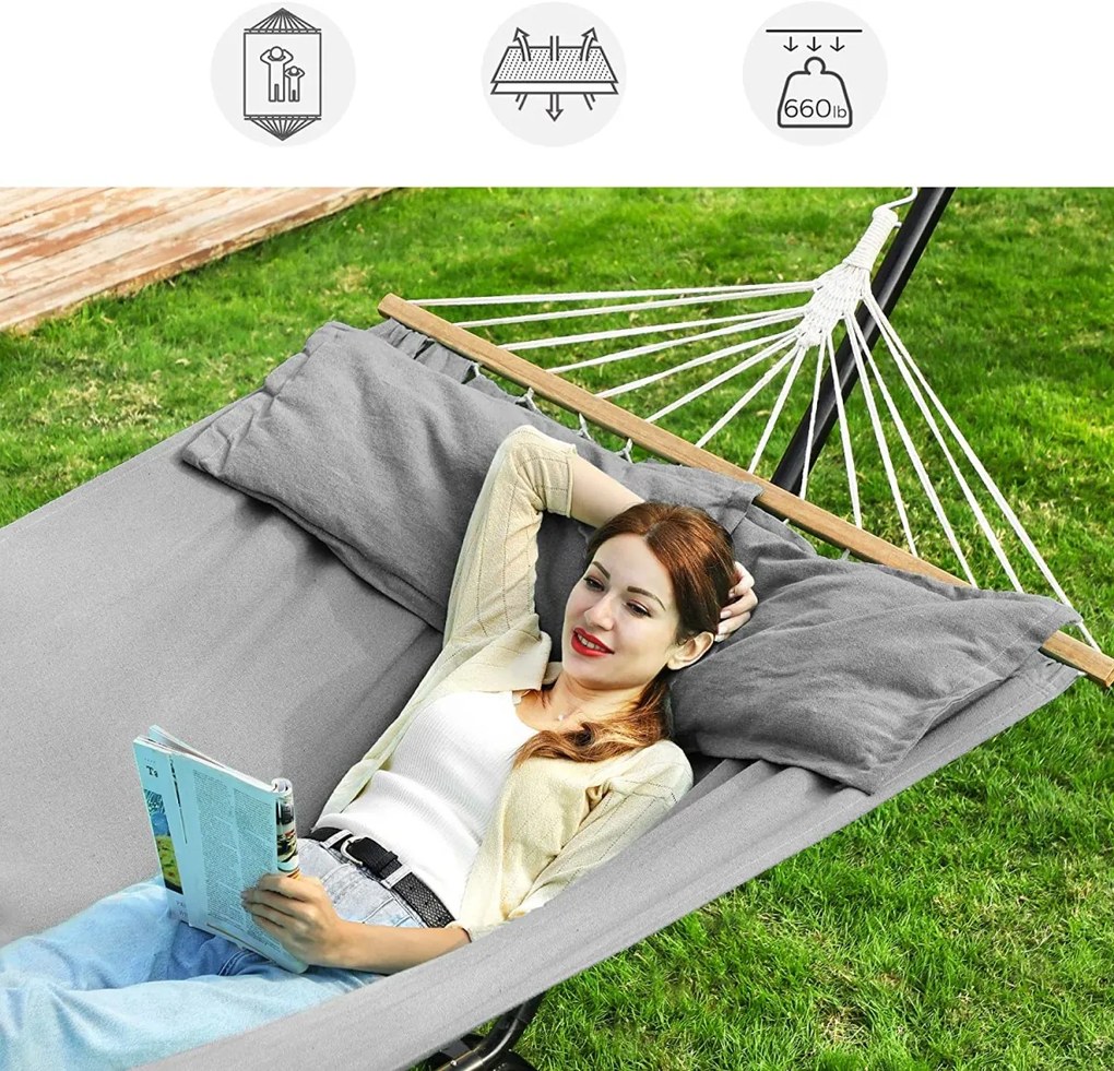 Houpací síť Hamma šedá