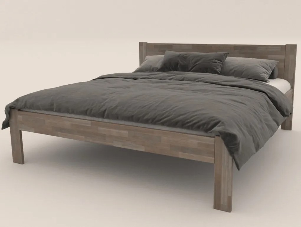 Posteľ Fava 180x200 cm, šedý buk