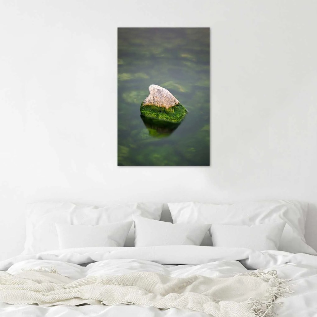 Gario Plagát Kameň vo vode Farba rámu: Bez rámu, Rozmery: 30 x 45 cm