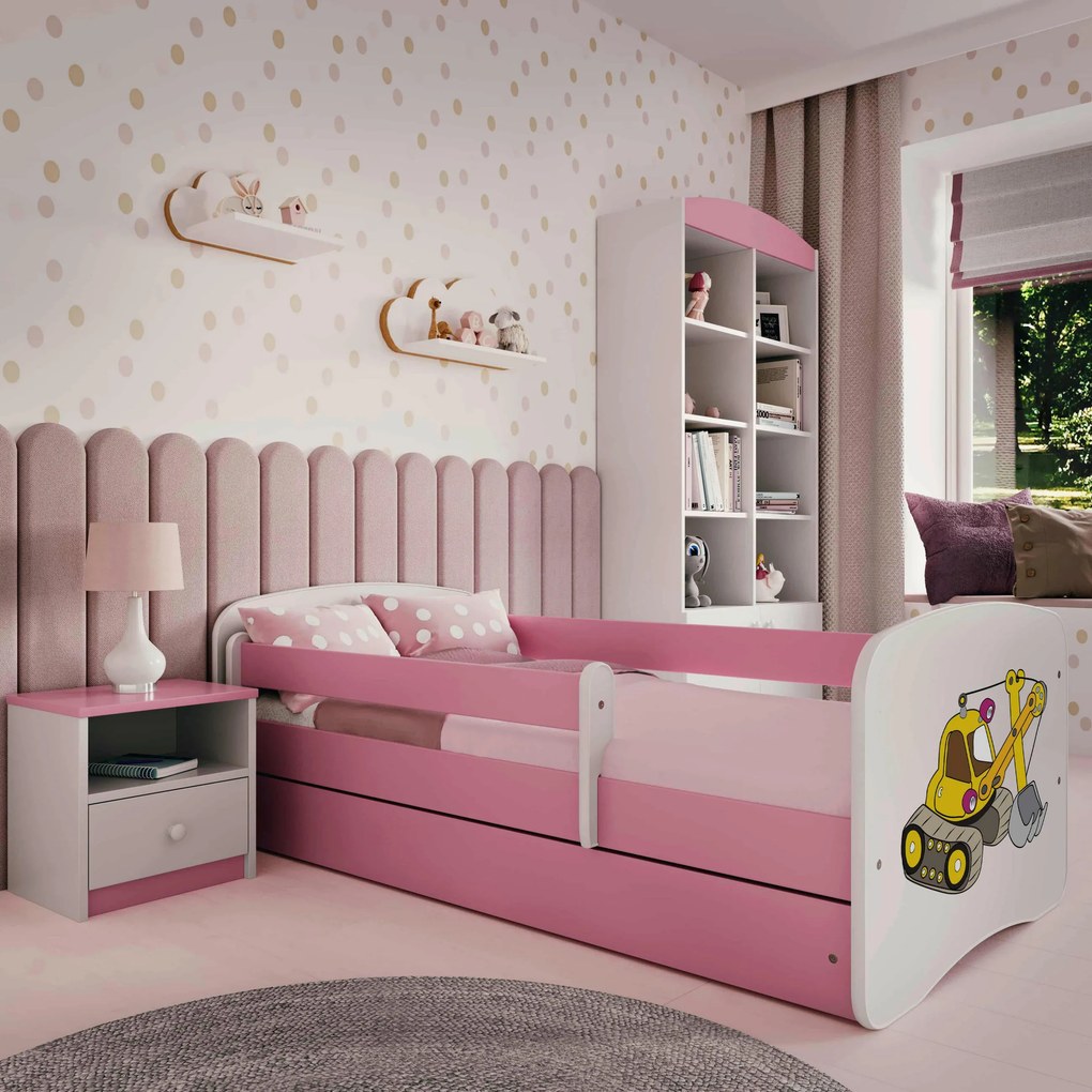 XXXLutz POSTEĽ PRE DETI A MLÁDEŽ 80/160 cm, pink MID.YOU - Detské izby - 002142000211