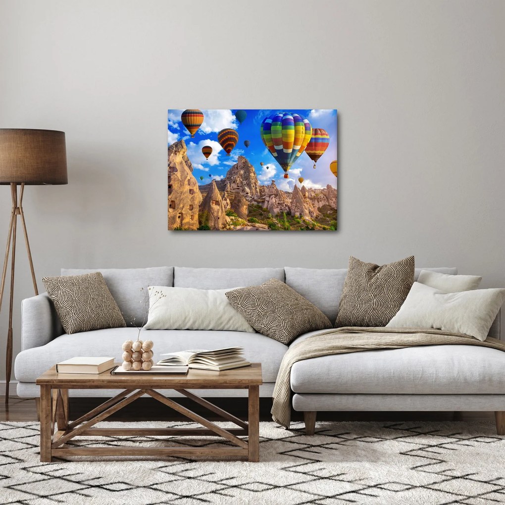 Obraz - Teplovzdušné balóny, Cappadocia, Turkey. (70x50 cm)
