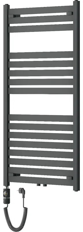 Mexen Uran, elektrické vykurovacie teleso 1200x600 mm + vykurovacia tyč 600 W, antracitová, W105-1200-600-2600-66