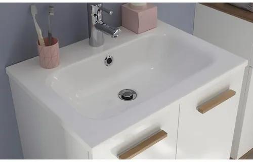 Kúpeľňová skrinka pod umývadlo Pelipal Quickset 923 lesklá biela 60,5 x 87,5 x 46 cm