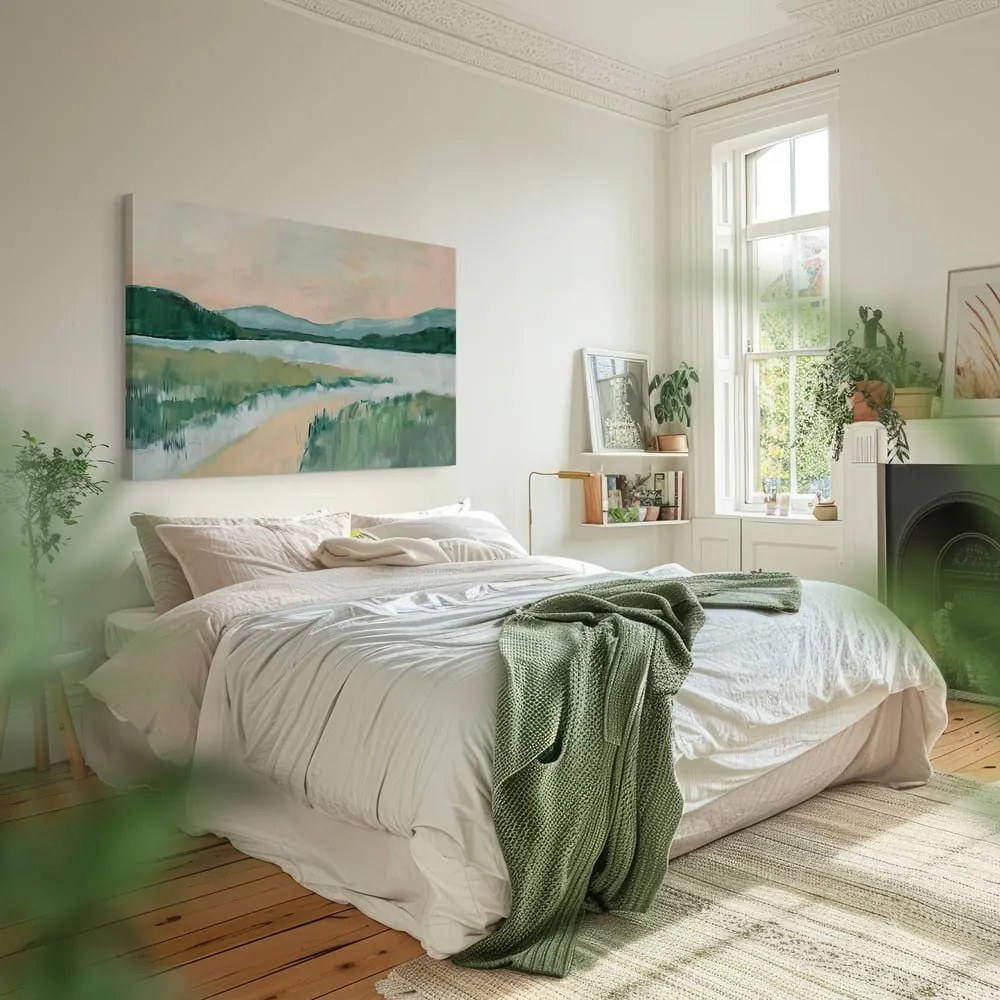 Obraz 70x100 cm Gouache Lake – Styler