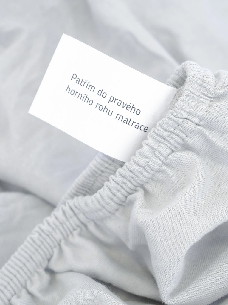 Jersey plachta Classic 160 x 200 cm – svetlo sivá