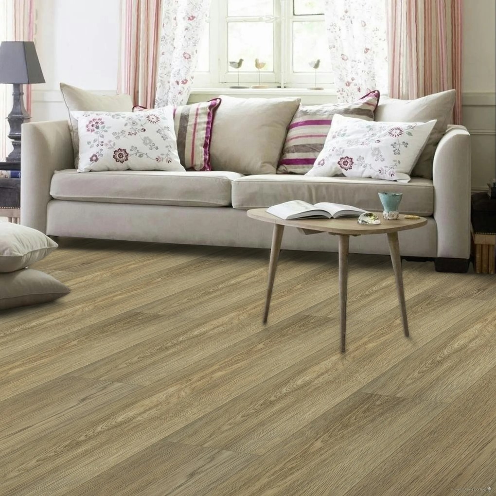 PVC podlaha - lino Blacktex Columbian Oak 636L, na mieru, šíře 4m, hnedá, filc, chodba / predsieň, Beauflor