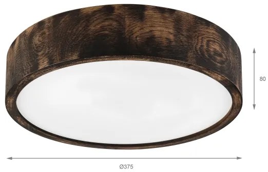 Brilagi - Stropné svietidlo CARVALHO SMOKEY 2xE27/60W/230V dub pr. 37,5 cm