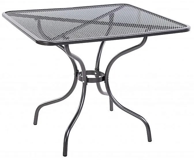 DEOKORK Kovový stôl 90 x 90 cm