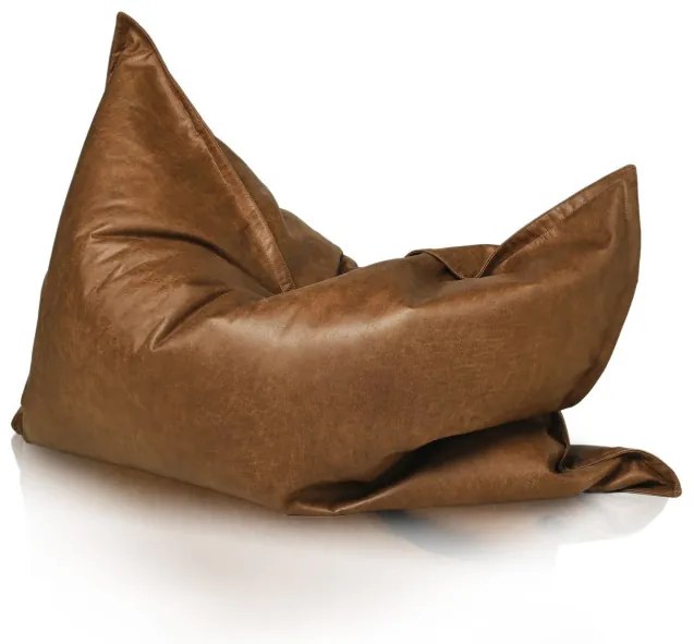 Vankúš na sedenie Premium kožený hnedý