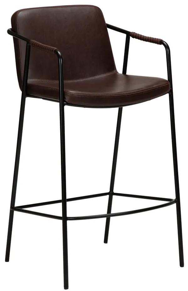 Tmavohnedá barová stolička z imitácii kože DAN-FORM Denmark Boto, výška 95 cm