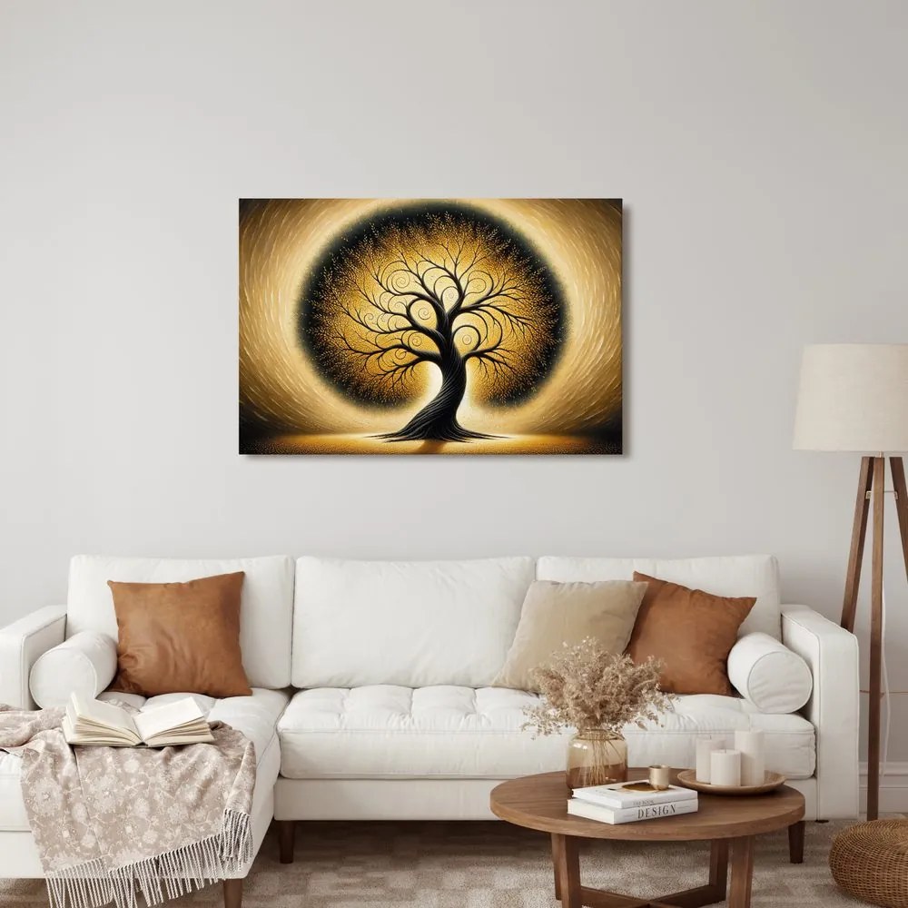 Obraz strom života v zlate