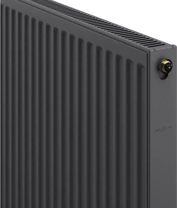 Mexen, Panelový radiátor Mexen CV11 600 x 2800 mm, spodné pripojenie, 2613 W, antracit - W611-060-280-66