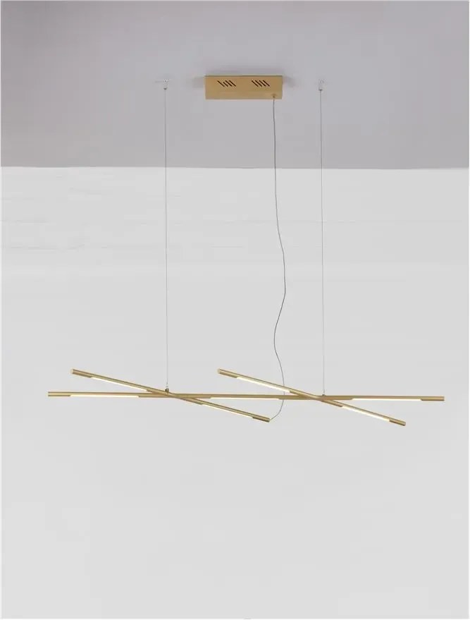 LED luster Raccio 115 zlaté