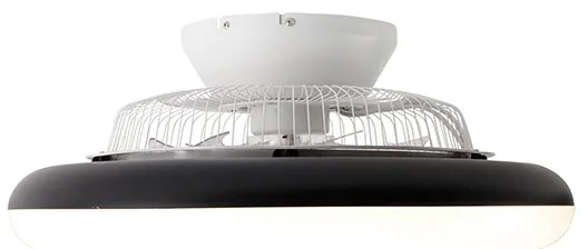 Stropný ventilátor čierny 55,5 cm vrátane LED stmievateľný s diaľkovým ovládaním - Clima