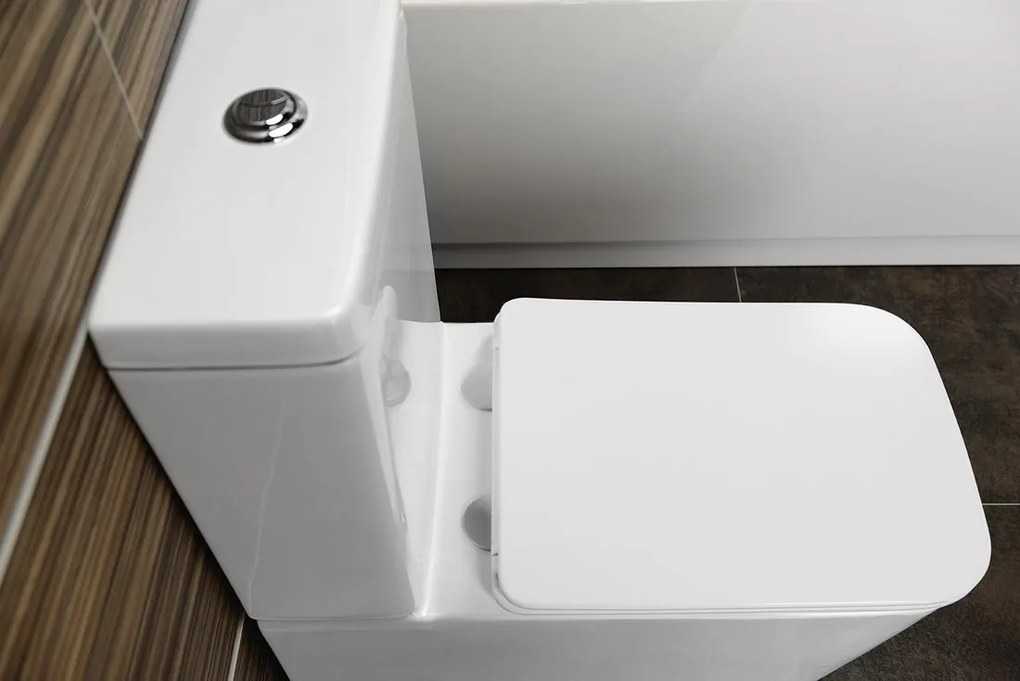 Sapho Sapho, PORTO WC kombi misa s nádržkou Rimless , spodný/zadný odpad, PC102WR