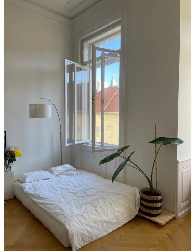 Rozkladacie kreslo s ľanovým poťahom Karup Design Hippo Linen